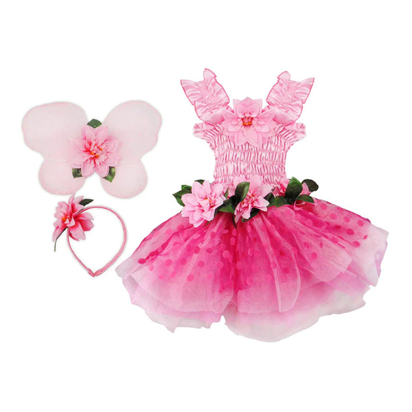 Fairy dress costume with wings and headband