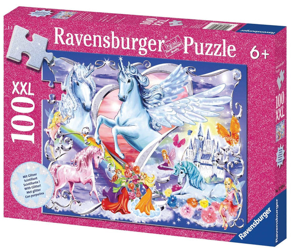 Ravensburger - Amazing Unicorns, 100 Piece Glitter Puzzle