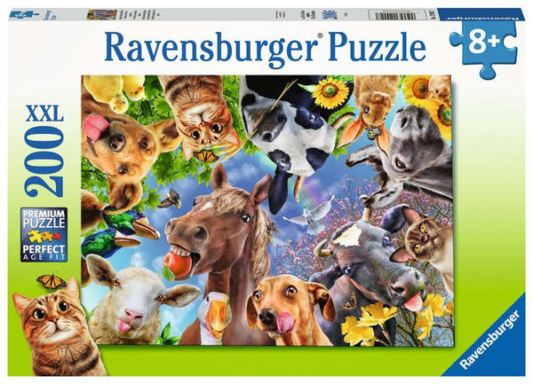 Ravensburger- Funny Farmyard Friends, 200 Piece Puzzle