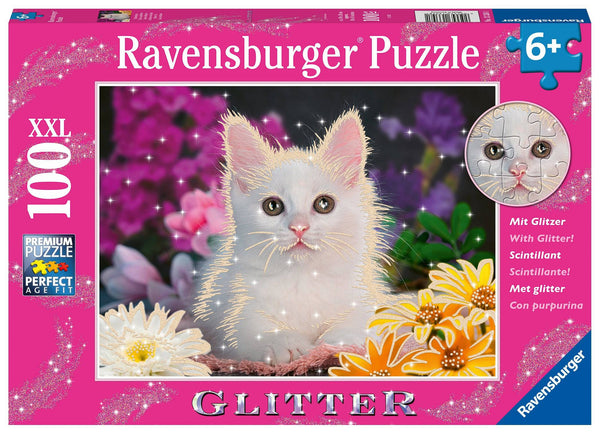 Ravensburger - Glitter Cat, 100 Piece Puzzle