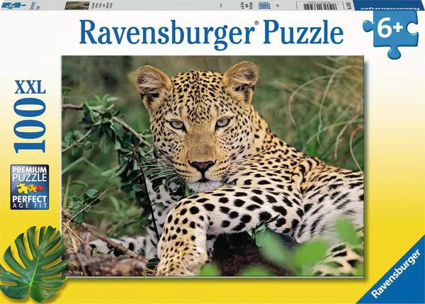 Ravensburger - Jigsaw Puzzle, 100 Pieces, Lounging Leopard