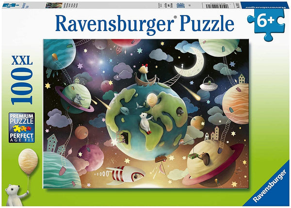 Ravensburger- Jigsaw Puzzle, 100 Pieces, Planet Playground