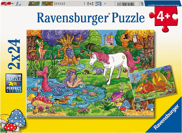 Ravensburger -  Jigsaw Puzzle, 2x24 Pieces, Magical Forest