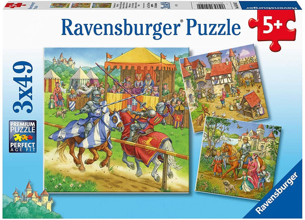 Ravensburger - Jigsaw Puzzle, 3 x 49 Pieces, Life of the Knight