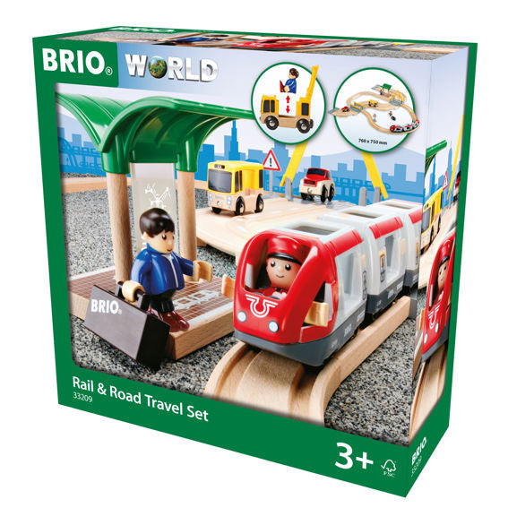 Brio Rail. & Road Travel Set