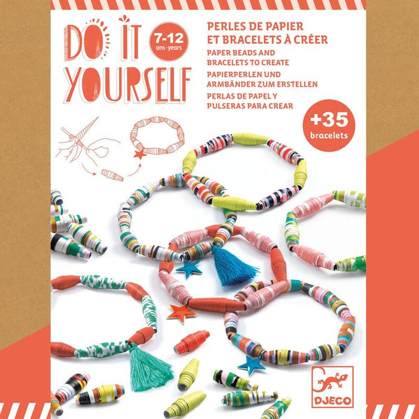 Djeco - Do it yourself, Colourful Paper Bracelets