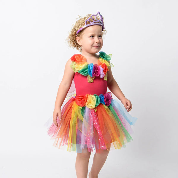 Fairy Girls Enchanting Fairy Dress - Rainbow
