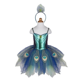 kids costume dress in blue and green