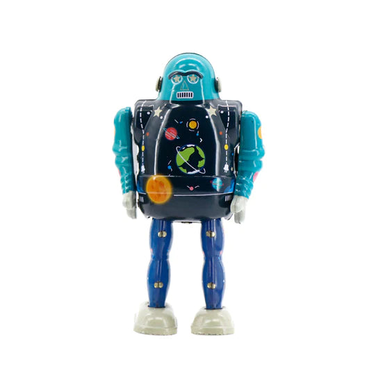 Tin Toys Mr. & Mrs Tin Star Bot Wind Up Robot