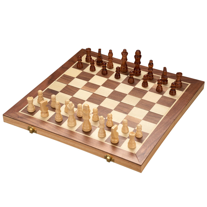 Wooden Chess Set 30cm , French Cut