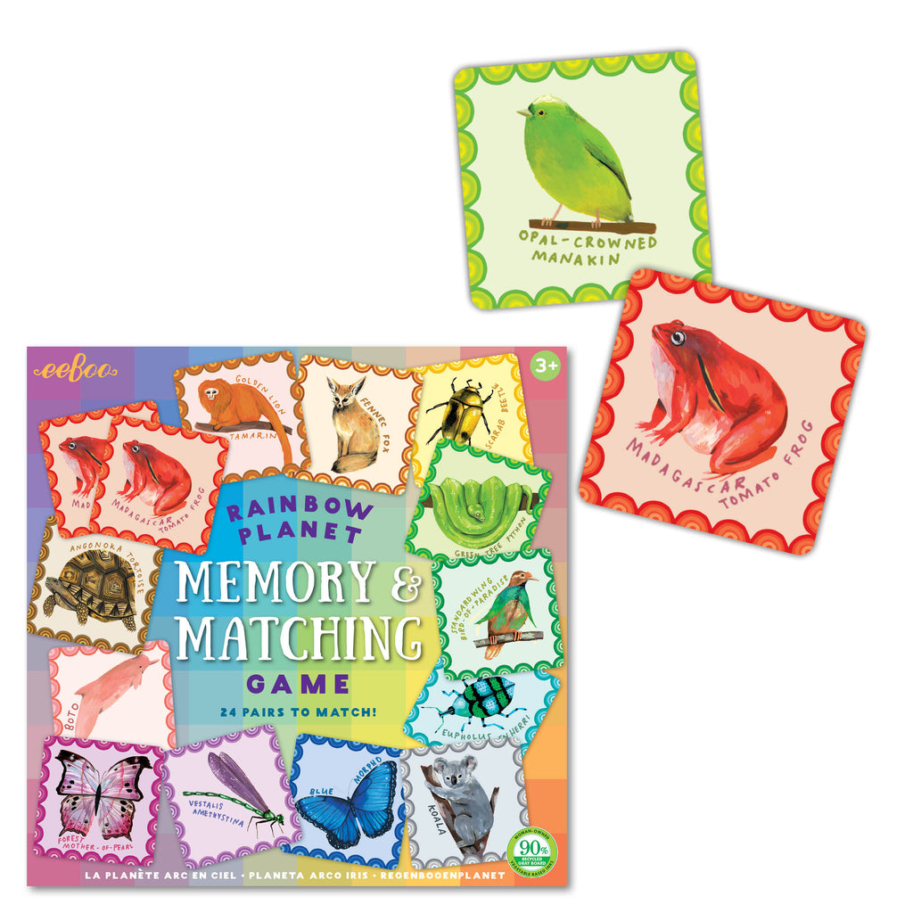 Eeboo | Eeboo Rainbow Planet Memory & Matching Game – Childplay Melbourne