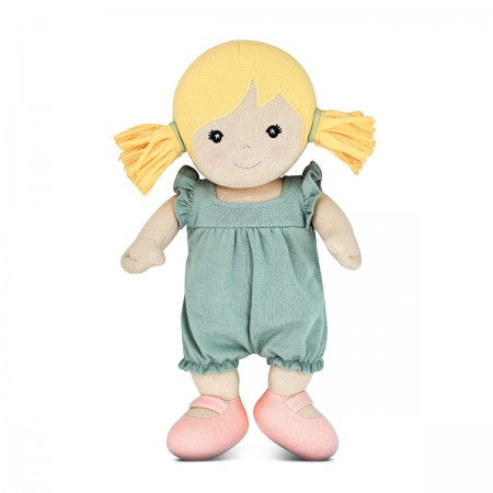 Apple Park Organic Cotton Doll Chloe Sage Green