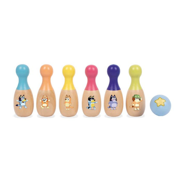 Bluey Wooden Skittles Set