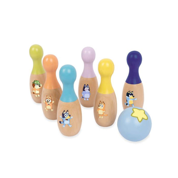 Bluey Wooden Skittles Set