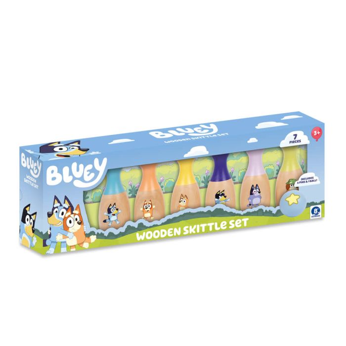 Bluey Wooden Skittles Set