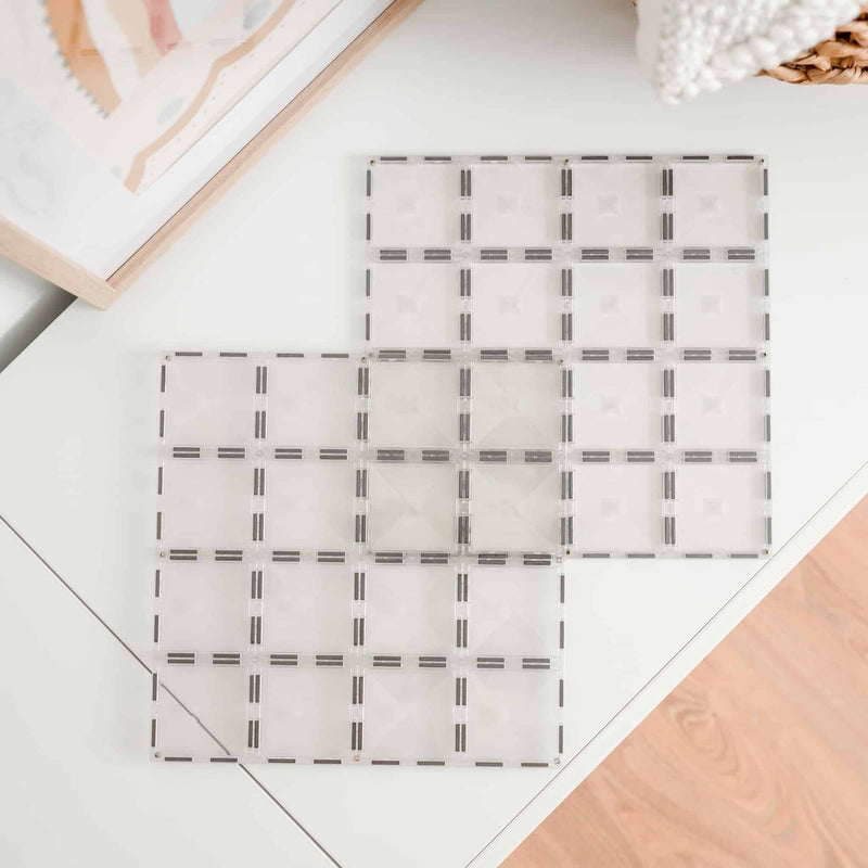 Connetix Tiles - Clear Base Plate 2 Pack