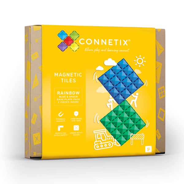 Connetix Tiles - Rainbow Blue & Green Base Plate