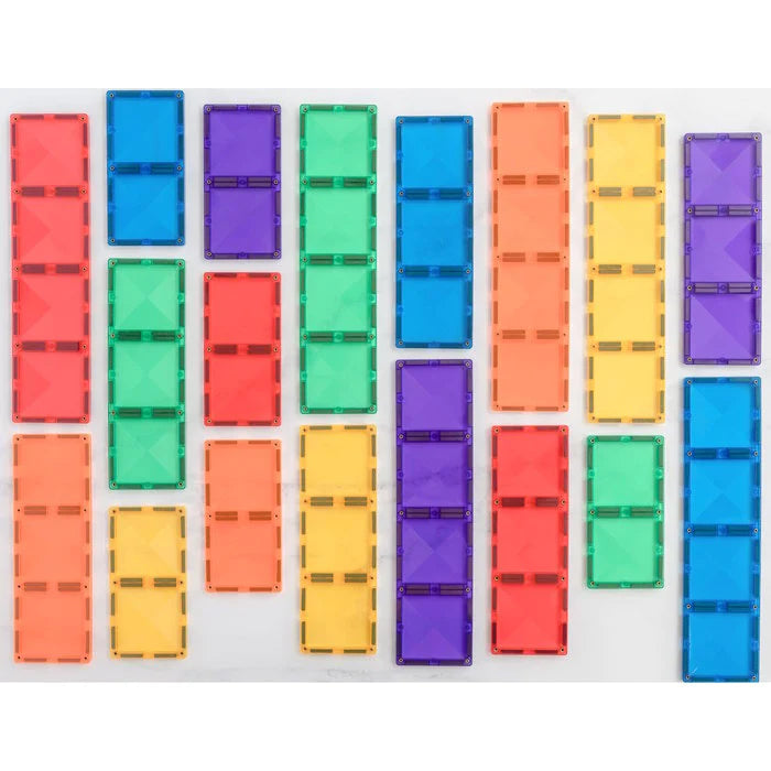 Connetix Tiles - Rainbow Rectangle Pack 18 Pieces