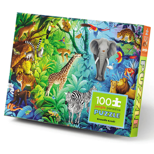 Crocodile Creek- Holographic Puzzle 100pc Jungle Paradise