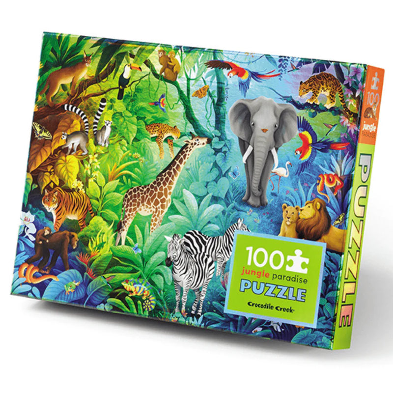 Crocodile Creek- Holographic Puzzle 100pc Jungle Paradise