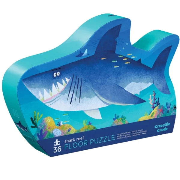 Crocodile Creek Shark Reef Puzzle – 50 Pieces in Tin (3843104), Ages 5