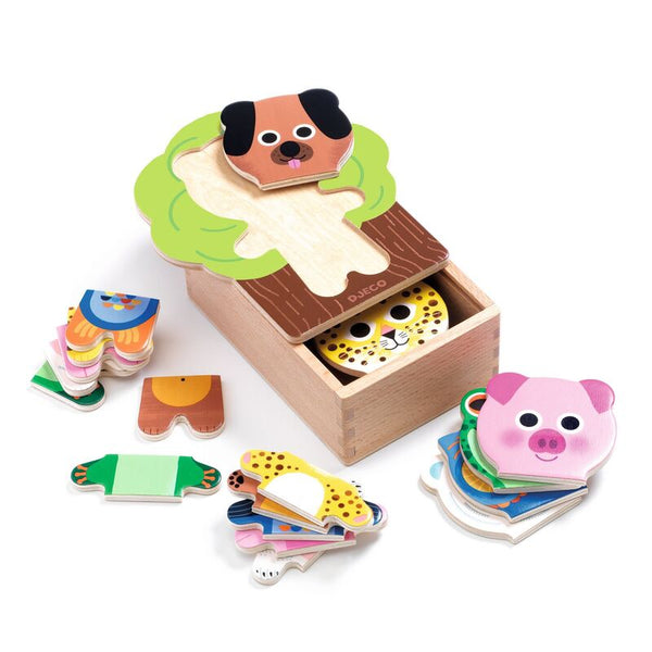 Djeco - Arbramix Wooden Puzzle Set