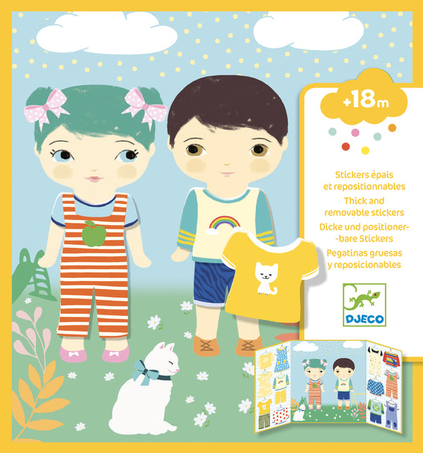 Djeco - Clothes Sticker Set