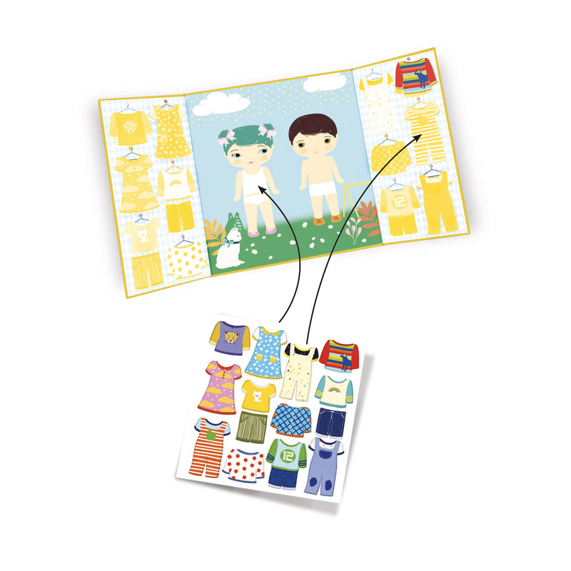 Djeco - Clothes Sticker Set