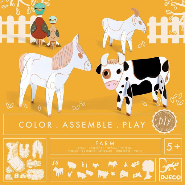Djeco - Colour Assemble Play, Farm