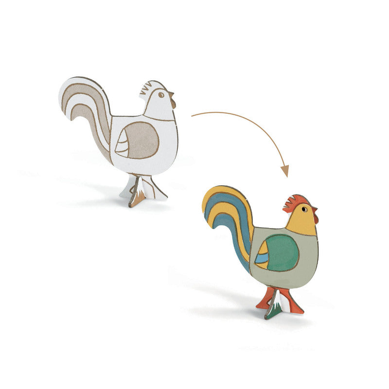 Djeco - Colour Assemble Play, Farm