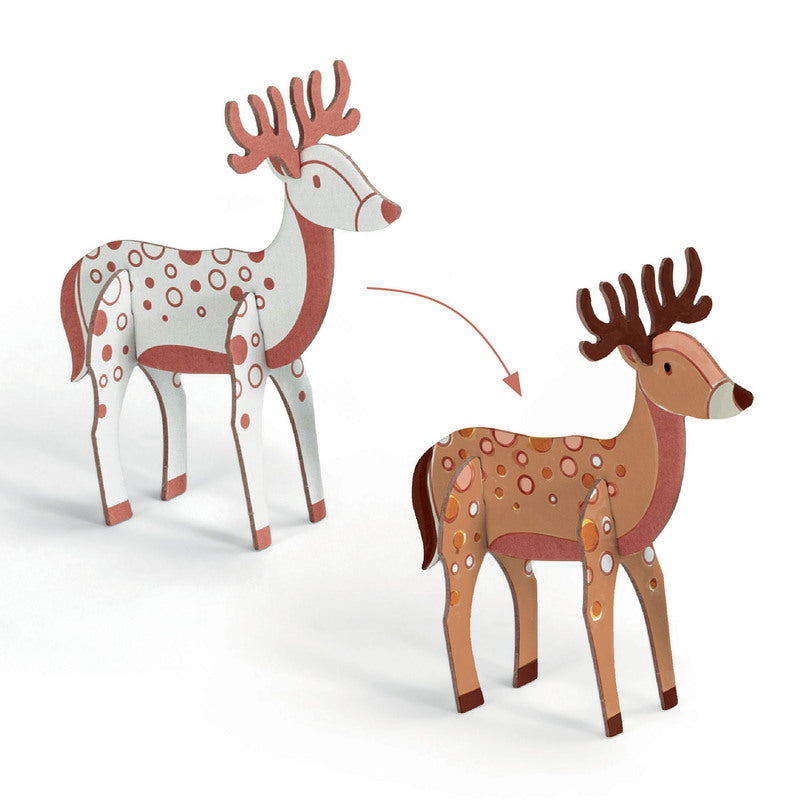 Djeco - Colour Assemble Play, Woodland