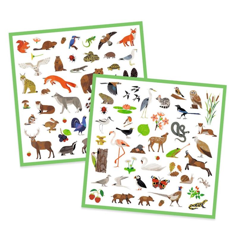 Djeco - 160 Fauna Stickers