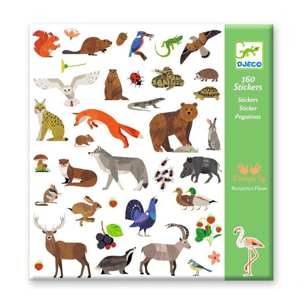 Djeco - 160 Fauna Stickers