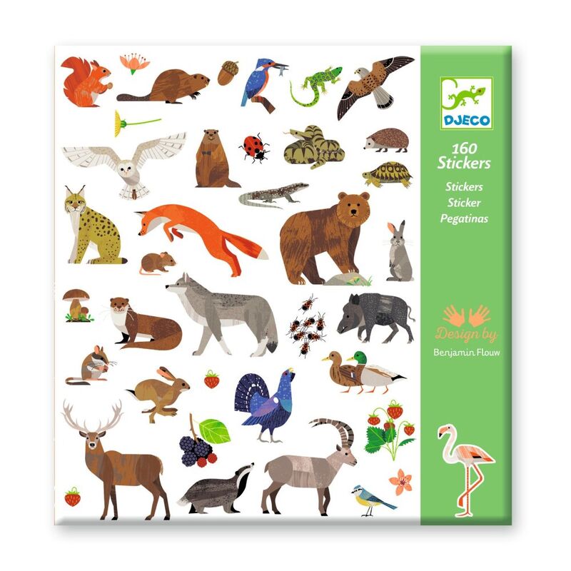 Djeco - 160 Fauna Stickers