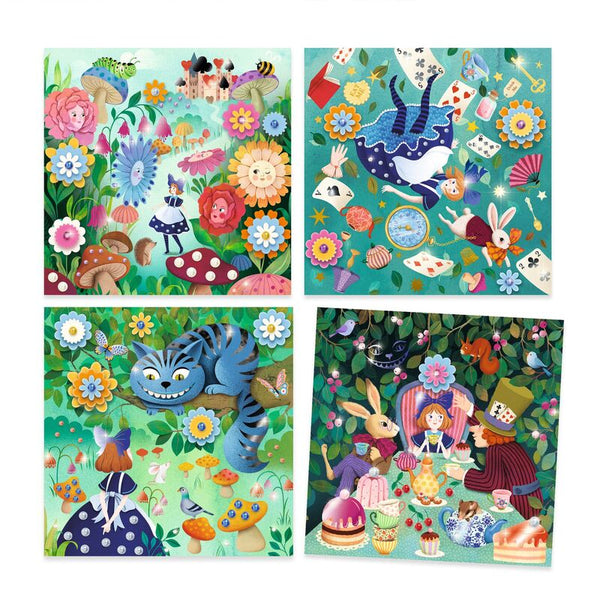 Djeco - In Wonderland Fairy Tale to Decorate Set