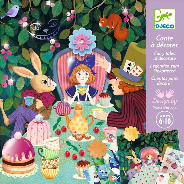 Djeco - In Wonderland Fairy Tale to Decorate Set