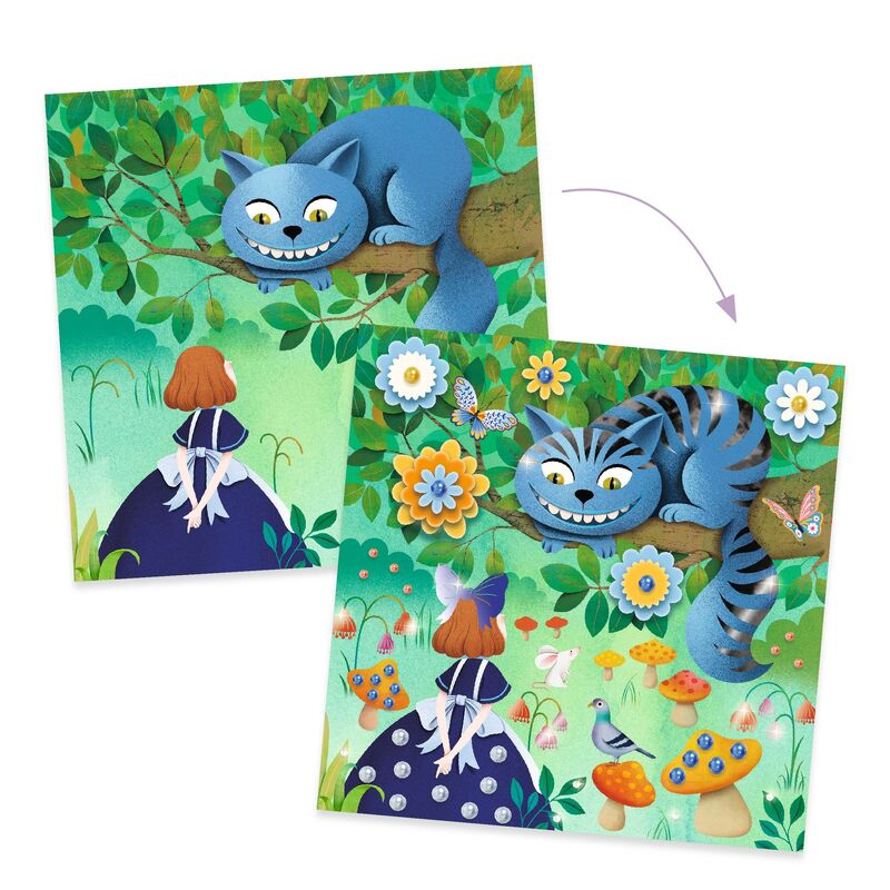 Djeco - In Wonderland Fairy Tale to Decorate Set