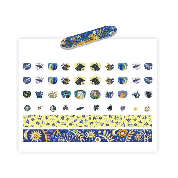 Djeco - Moonlight Glow in the Dark Nail Stickers