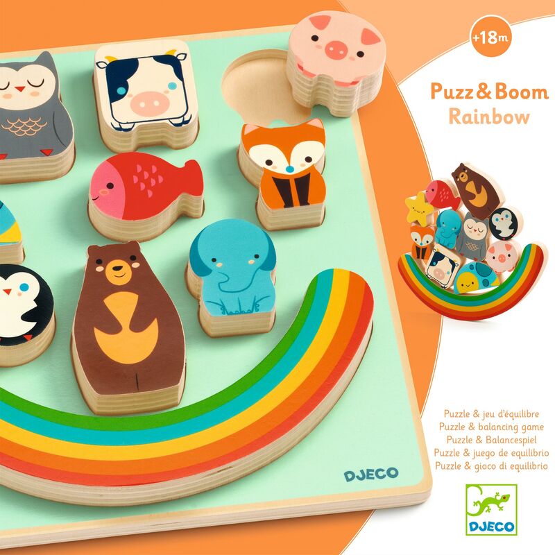Djeco - Puzz & Boom Rainbow
