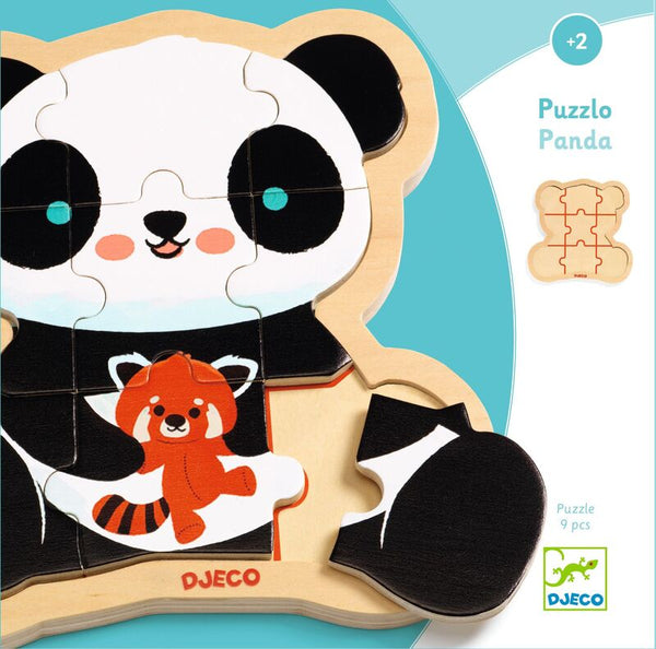 Djeco - Puzzlo Panda Wooden Puzzle