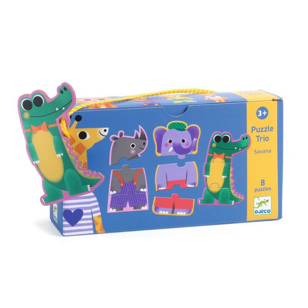 Djeco - Savana Trio 24pc Puzzle
