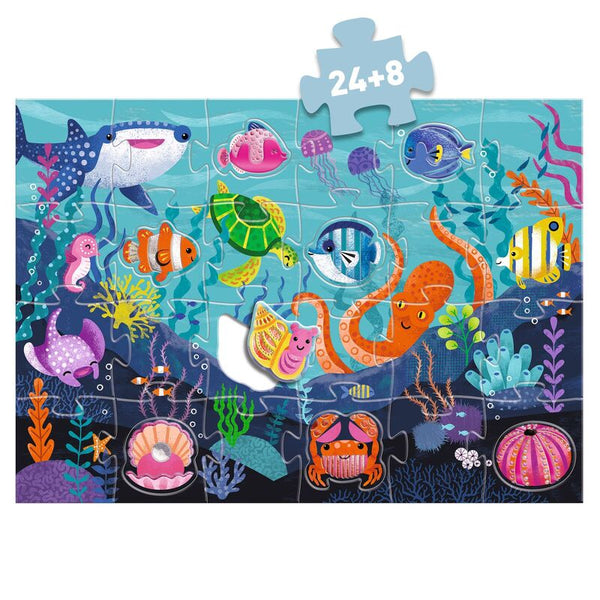 Djeco - Tactile Sea 32 Piece Giant Puzzle