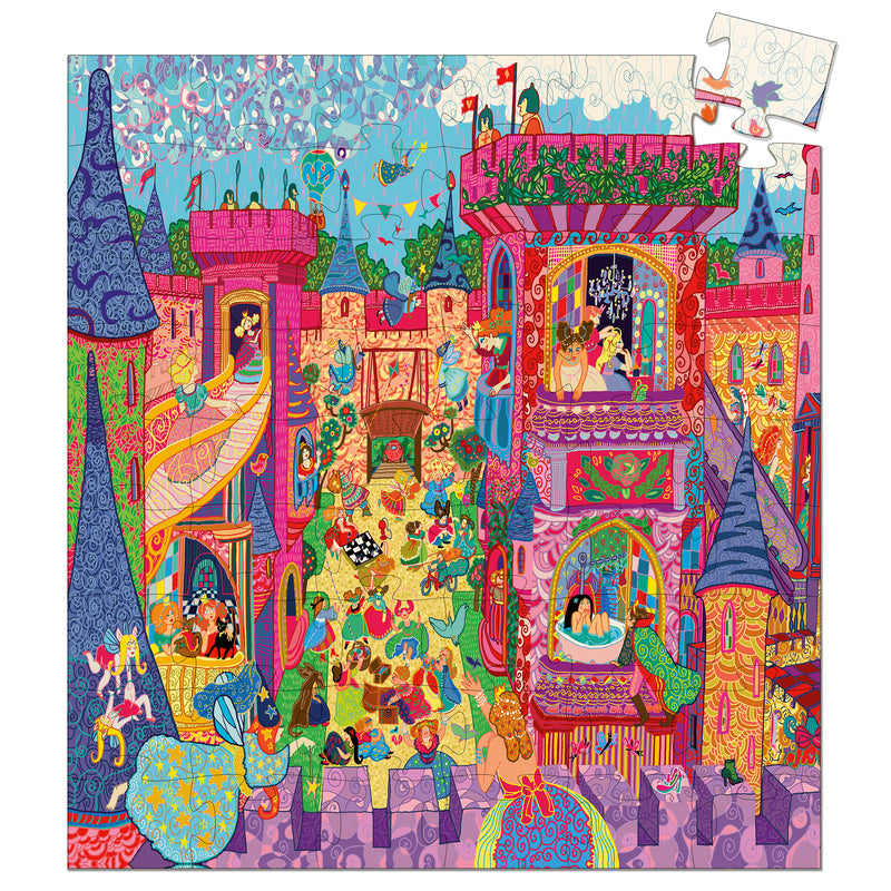 Djeco - Silhouette Jigsaw Puzzle, Fairy Castle