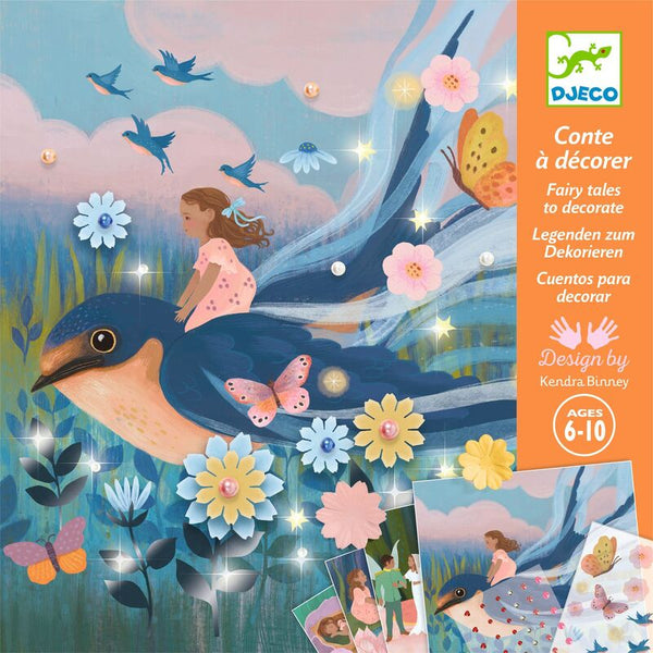 Djeco - Thumbelina Fairy Tale to Decorate Set