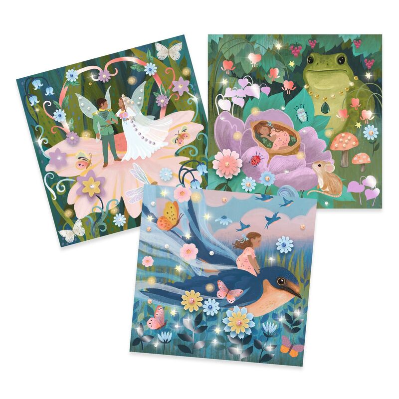 Djeco - Thumbelina Fairy Tale to Decorate Set