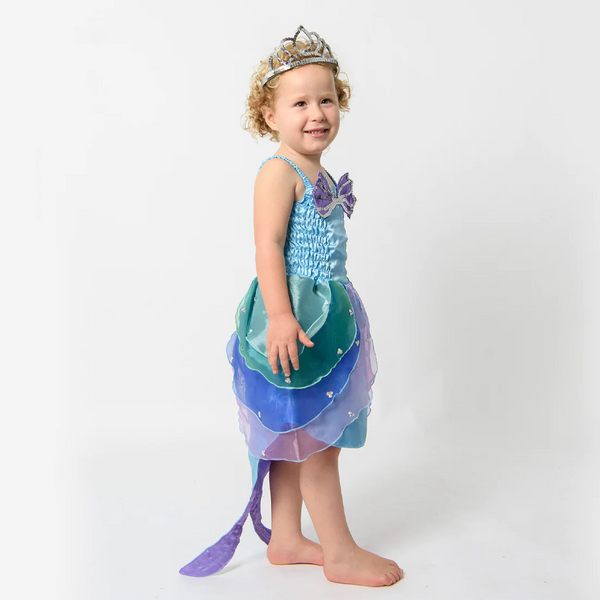 Fairy Girls - Aqua Mermaid Dress Lavender