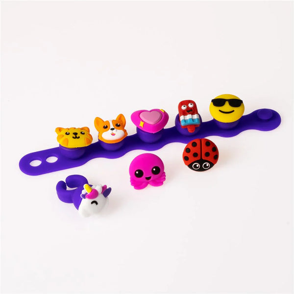 Fat Brain Toys - Plip Charms Purple Bracelet