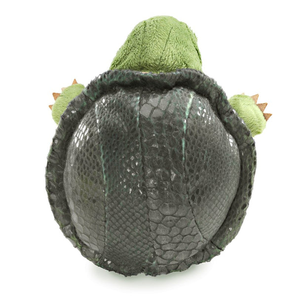 Cute and cuddly turtle hand puppet