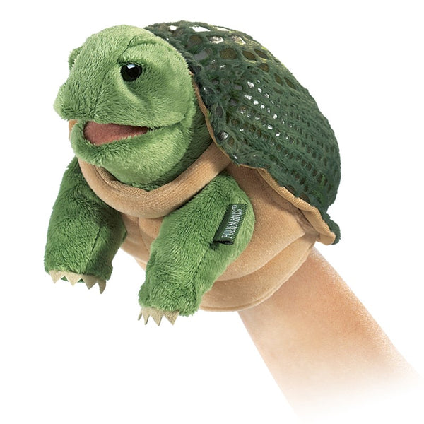 A sweet reptile puppet