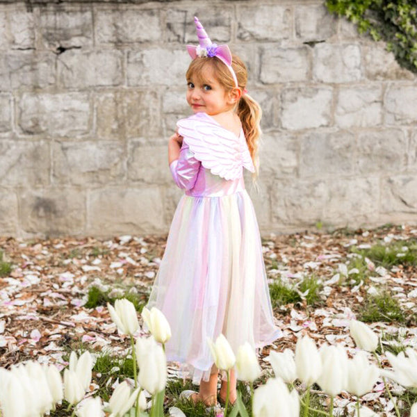 Great Pretenders - Alicorn Dress with Wings Size 3 - 4